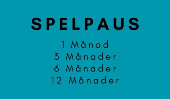 Spelpaus är en tjänst för dig som vill pausa ditt spelande under 1 Månad, 3 månader, 6 månader eller 12 månader åt gången.
