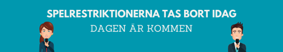 Svenska casino restriktionerna tas bort av regeringen den 14 November 2021