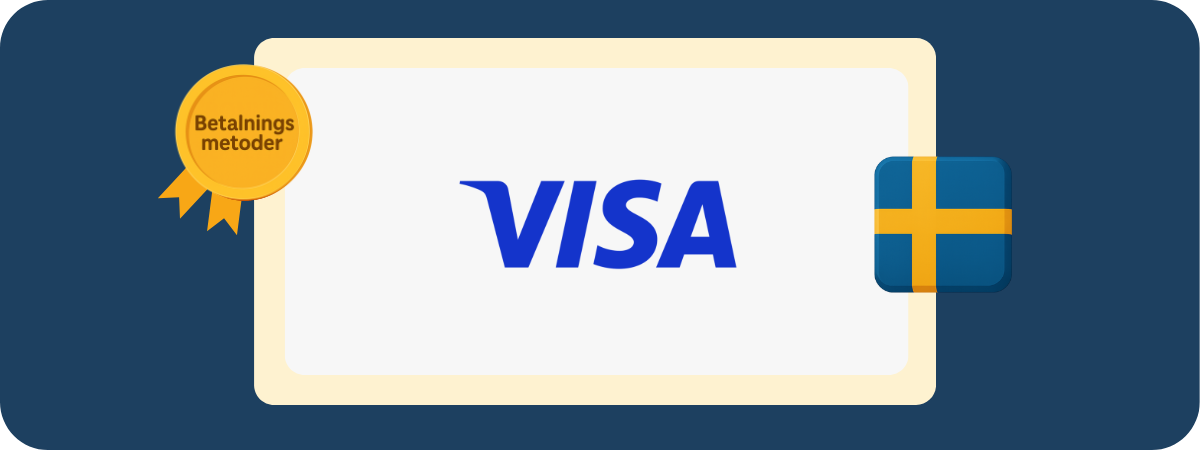 Visa som betalningsmetod på online casinon – tryggt och välkänt bankkort för insättningar och uttag.